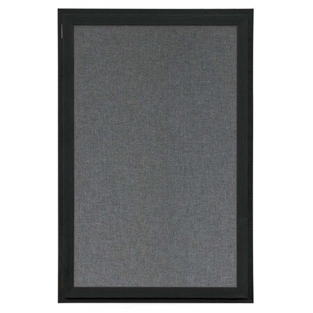 United Visual Products Indoor Enclosed Combo Board, 72"x36", Satin Frame/Green & Cinnabar UVCB7236-GREEN-CINNABA